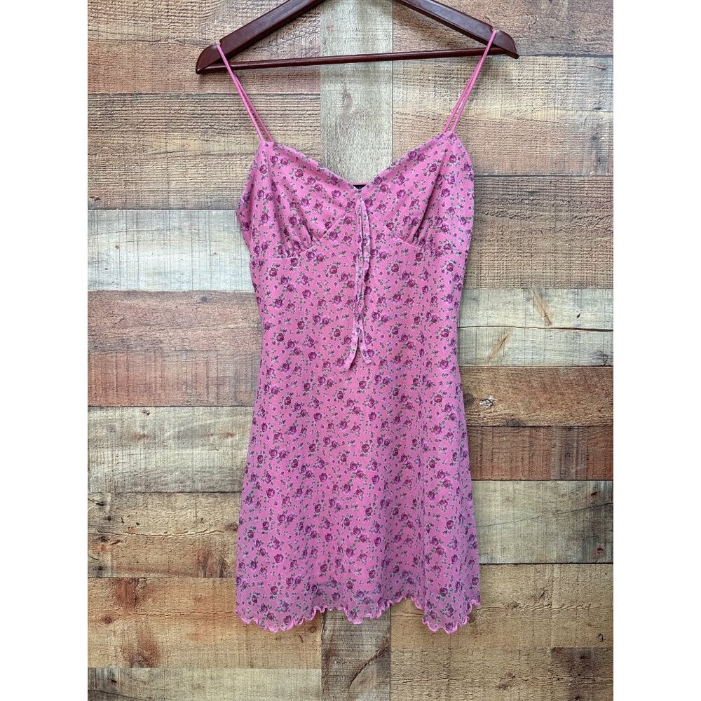 Urban Outfitters Elodie Printed Mini Babydoll Dress M - Picture 2 of 6